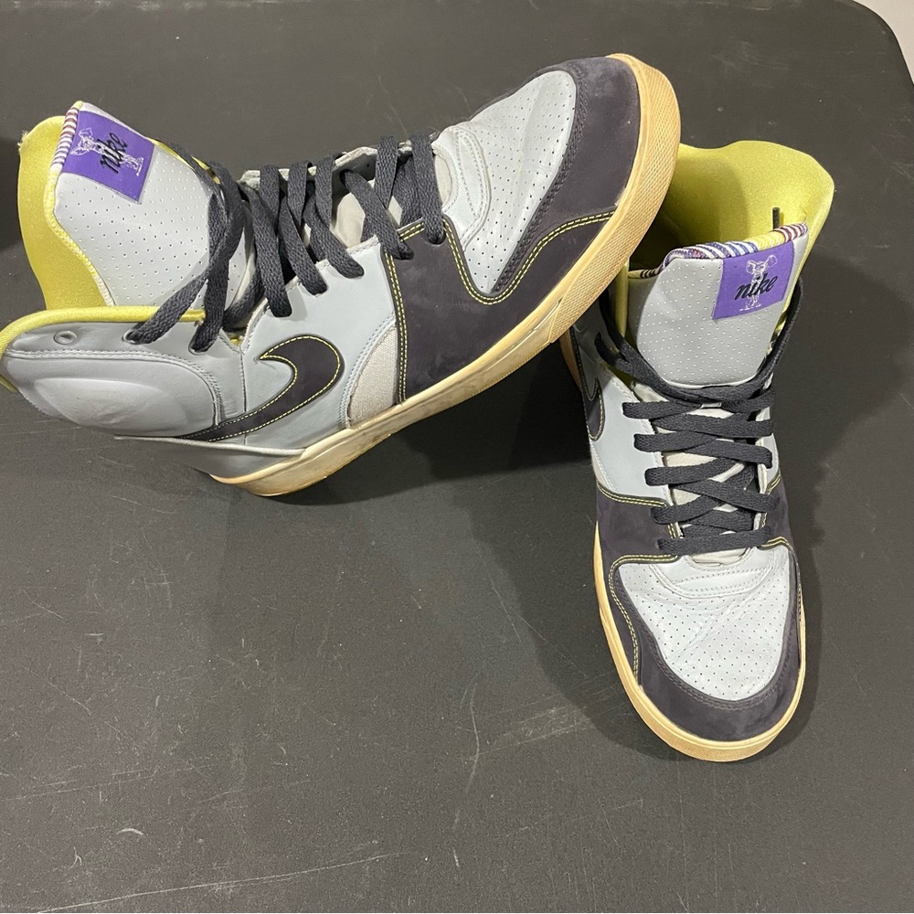 2009 Nike RT1 High OG YEEZY size 12 Mist Blue Grey Persian Volt SP 354034-003